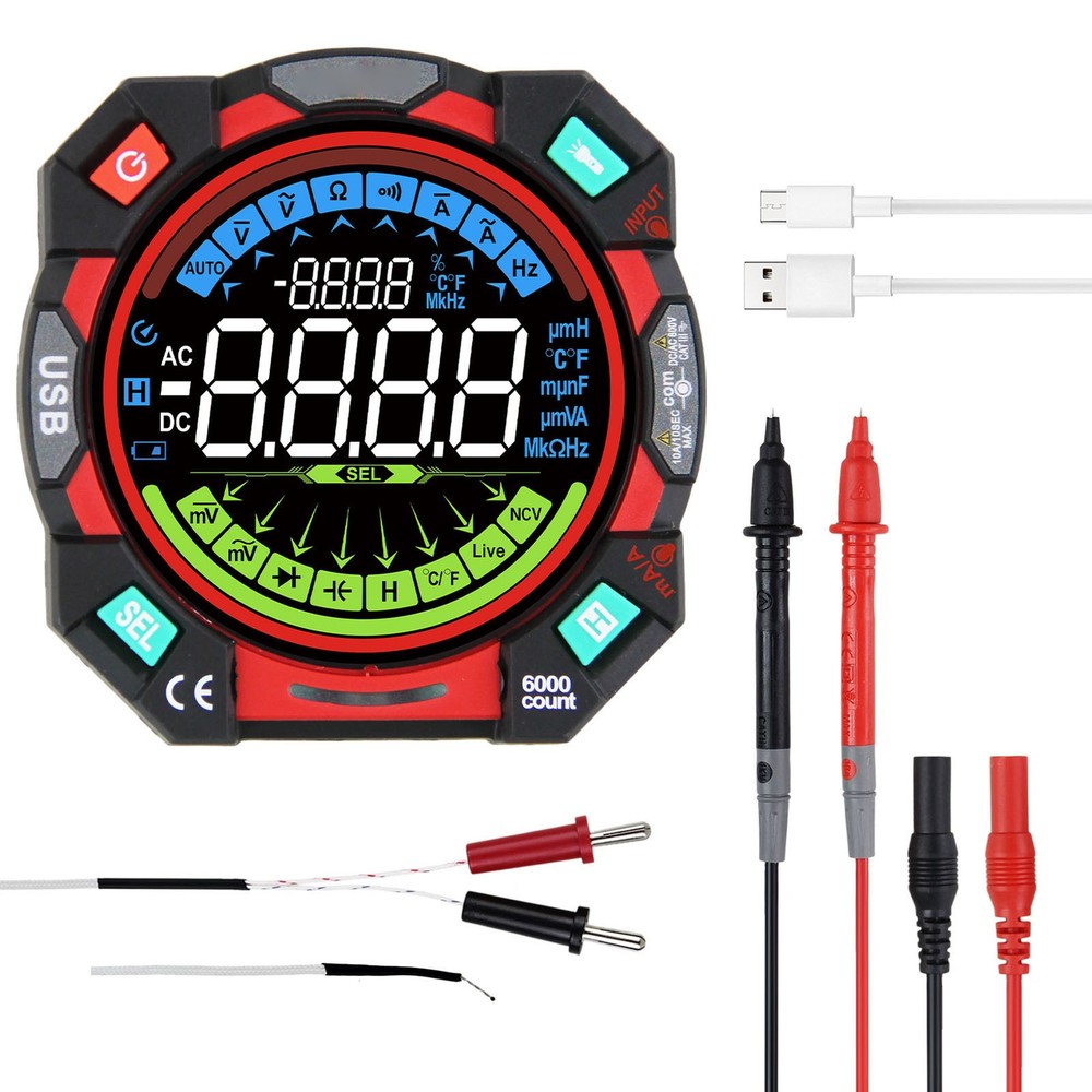 6000 Counts TRMS Multimeter For Accurate Electrical Diagnostics