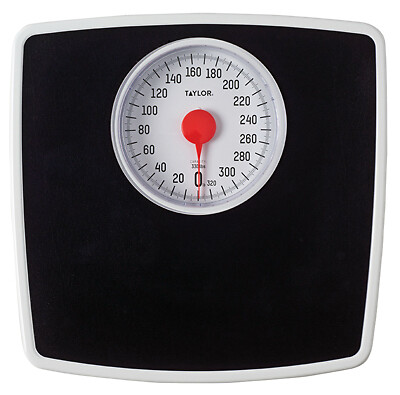 Silver/Black Mechanical Bath Scale With 5-Inch Dial