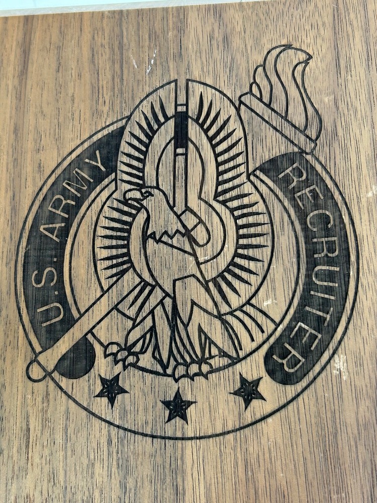 US Army Recruiter Wood Plaque