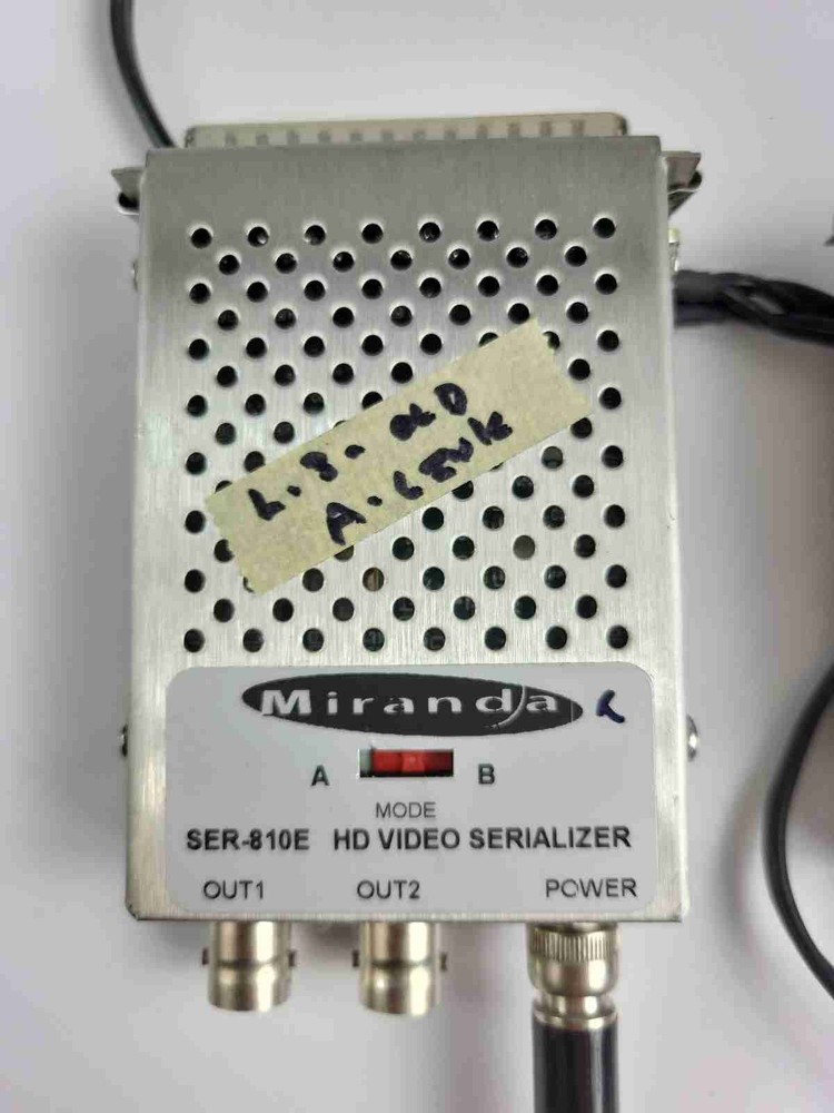 2 x Miranda SER-810E Video Serializer Serial to Paralell Transcoder BNC