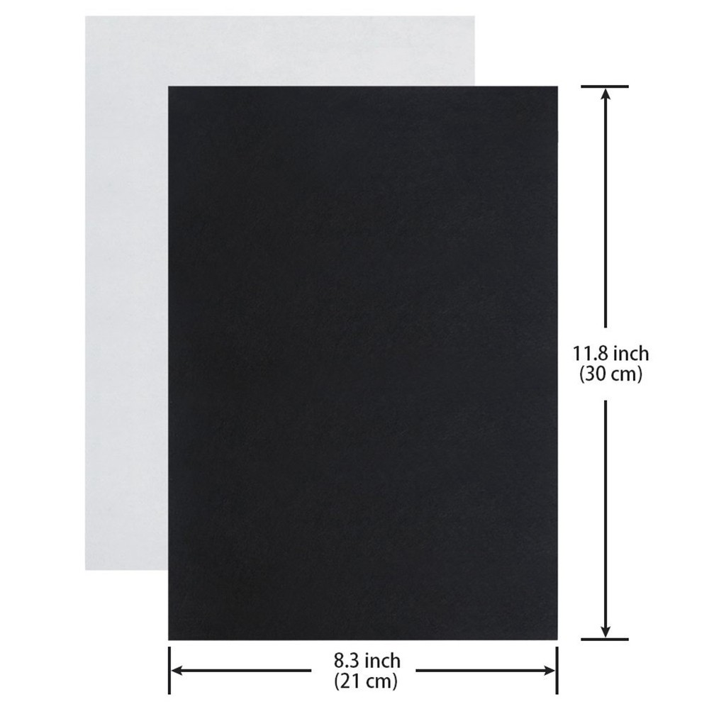 Black Self Adhesive Back Felt Sheets Fabric Sticky Back 6013