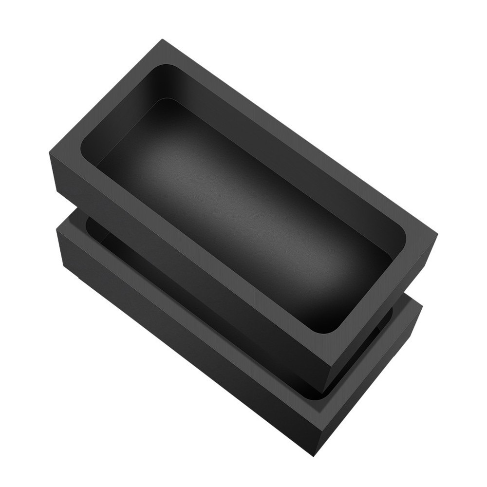 2pcs Precision Graphite Casting Mold, Thermal Shock Resistant Block Tray for
