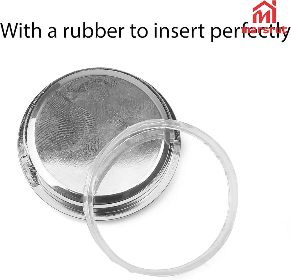2PCS Mini Clock Insert Replacement, 35mm Fit, Roman Numeral Quartz with Silver B