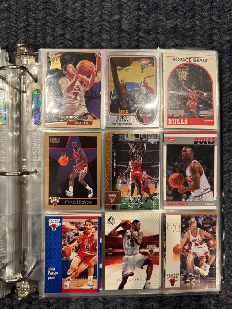 Basketball card binder collection