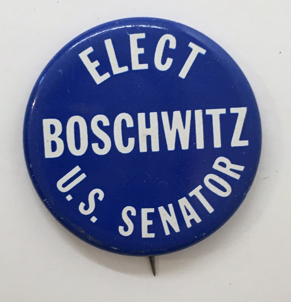Elect Boschwitz U.S. Senator Minnesota Campaign Pin Pinback Button Vintage 1978