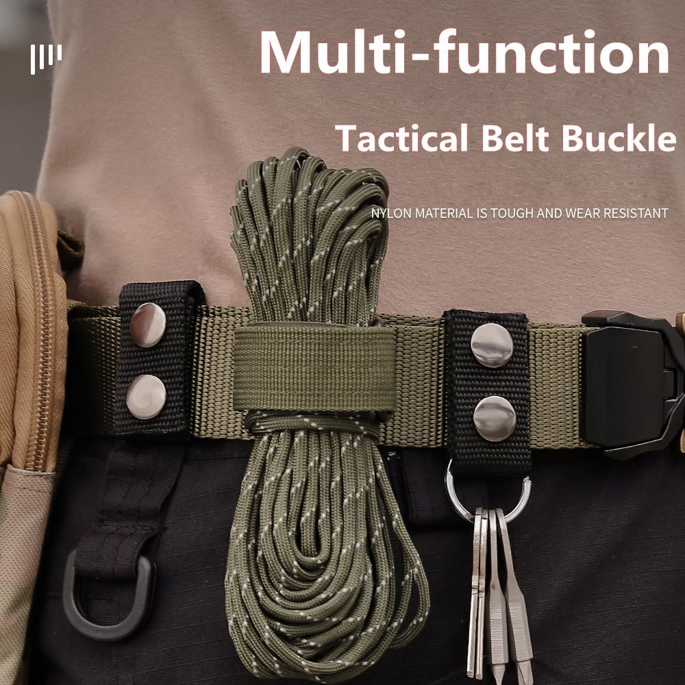 4PCS Tactical Duty Belt Keeper with Double Snaps Security Tactical Belt Keepers