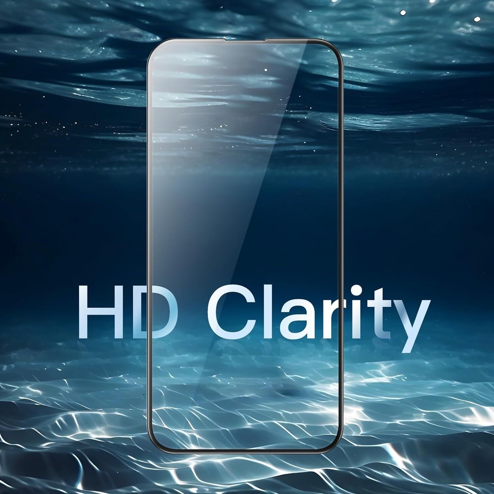 2-Pack Edge-to-Edge Full Coverage HD Tempered Glass Screen Protector for iPhone