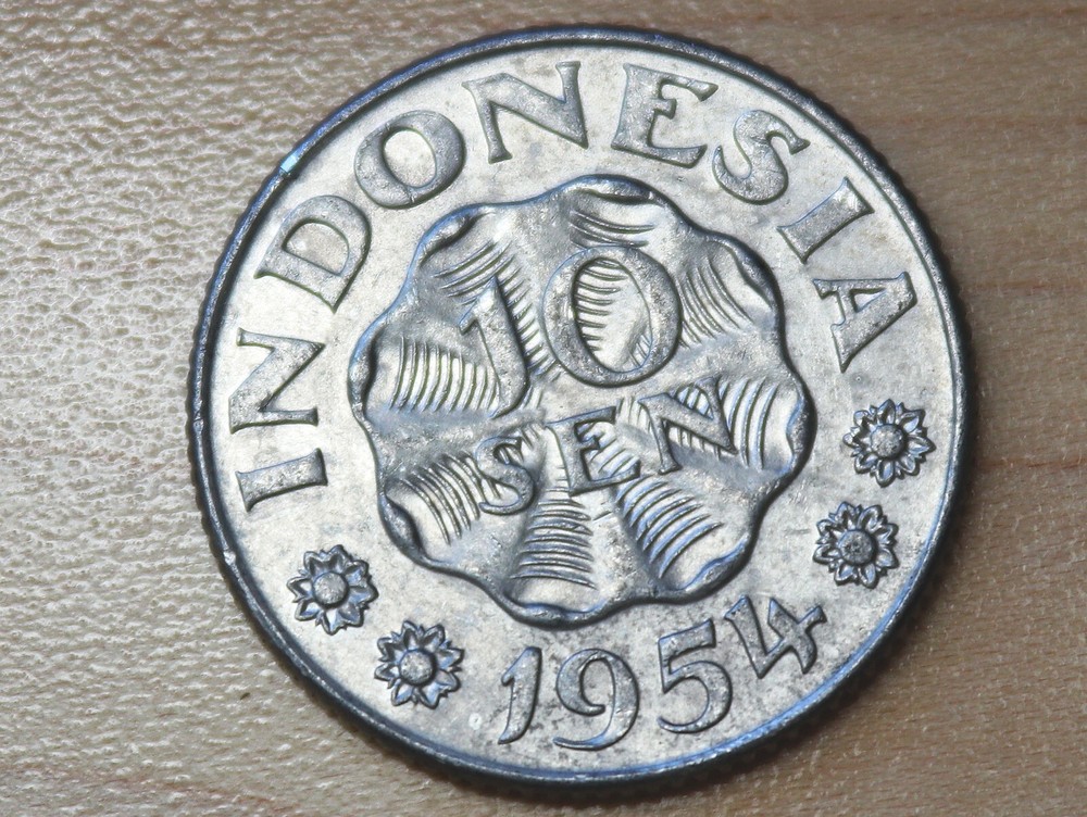 1951 Indonesia 10 Sen