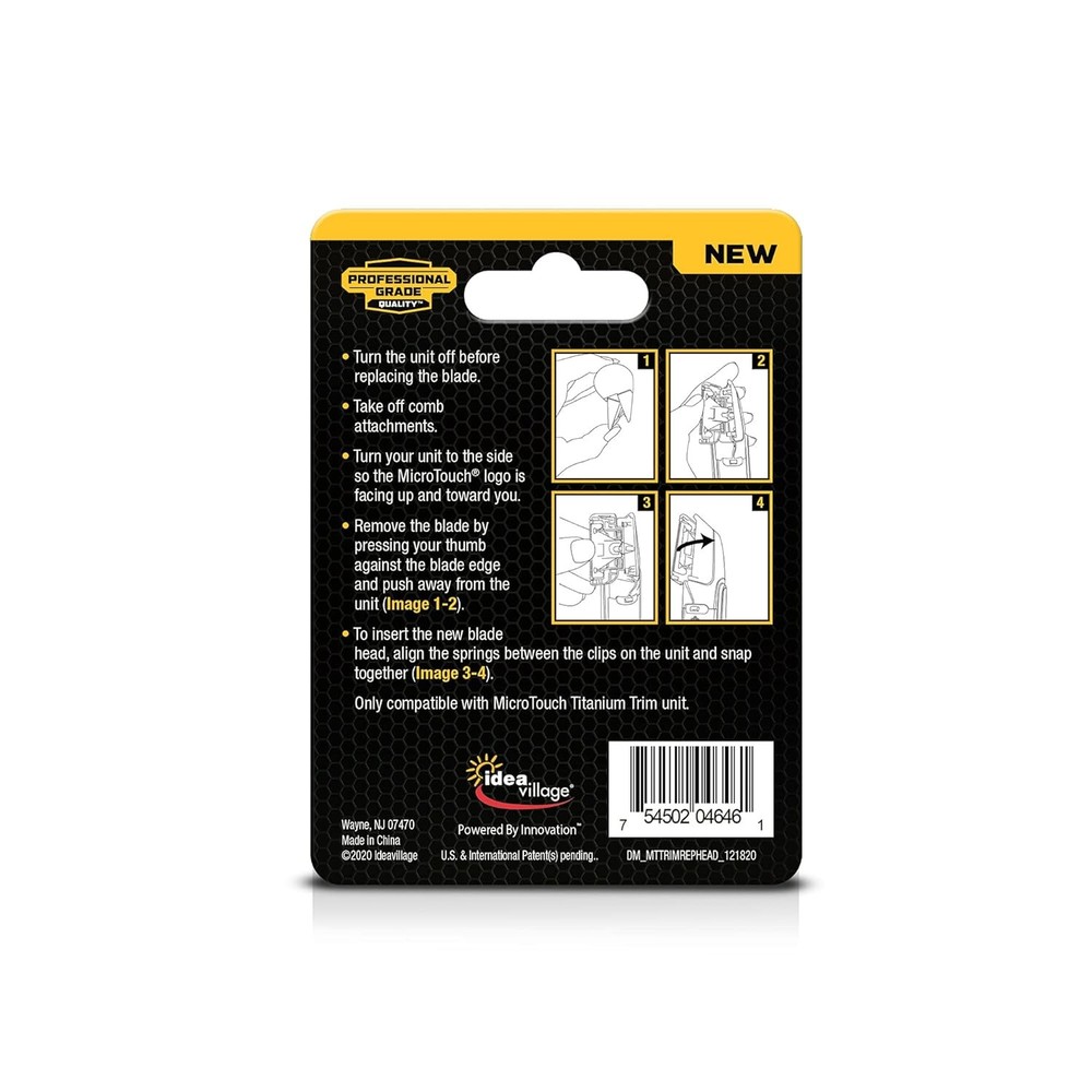 MicroTouch Titanium TRIM Replacement Blade (Blade Only)