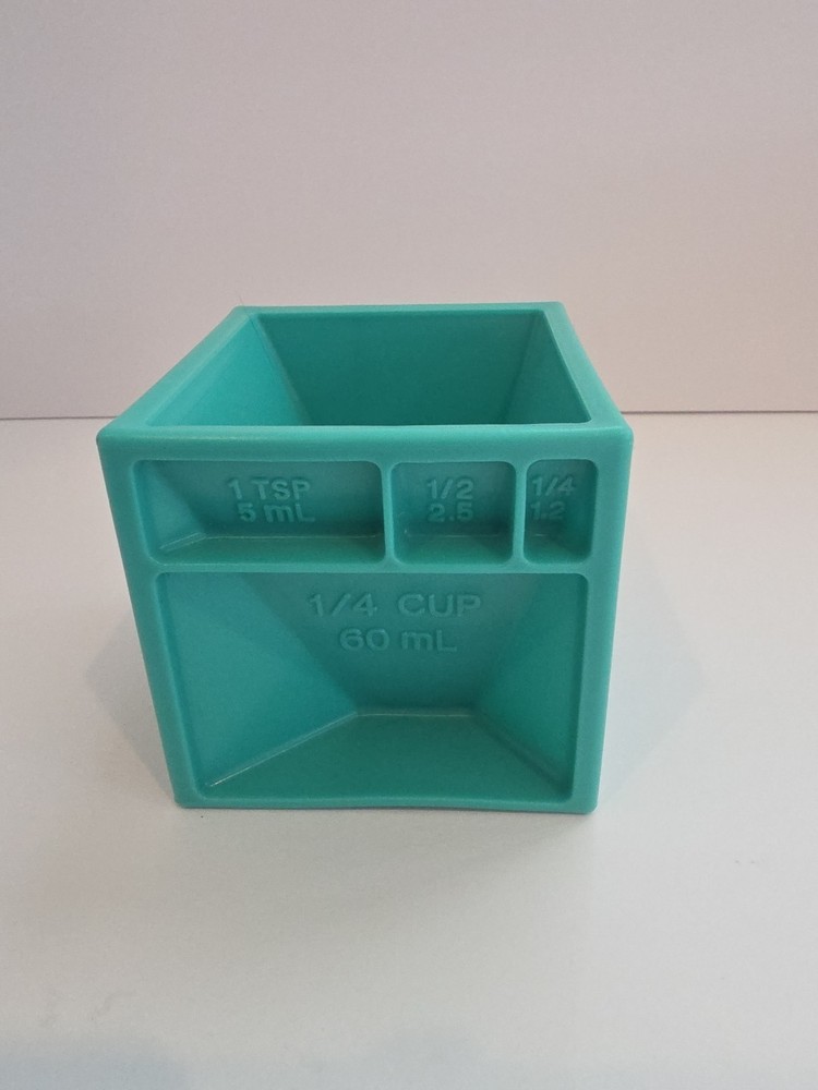 All-in-One Measuring Cube ~ Kitchen ~ Baking ~ Great Gift ~ Teal