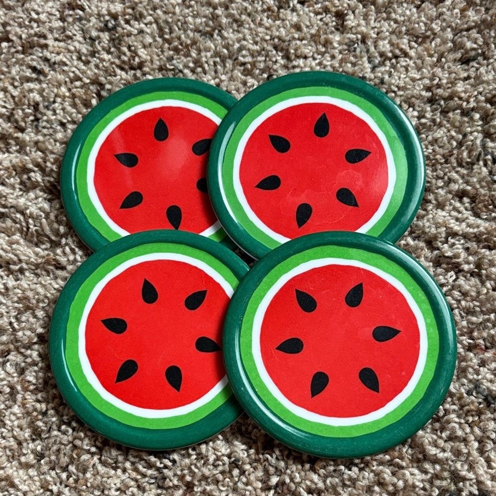 Vibrant Watermelon Coaster Set (Set of 4)