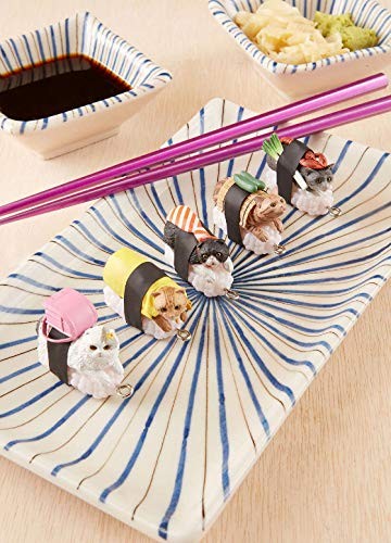 Sushi Cat Clever Idiots Nekozushi Keychain - Blind Box Includes Small, Multi