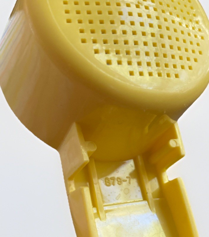 Vintage Tupperware Yellow Mini Sifter Tea Strainer Small Colander