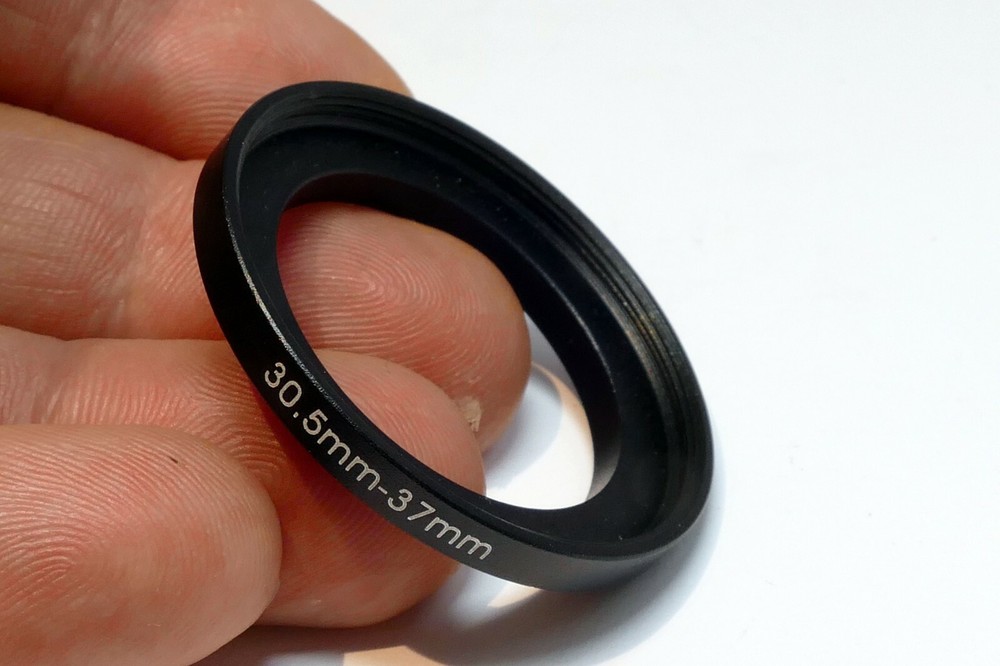 30.5mm to 37mm Step-Up ring Metal adapter double threaded lens