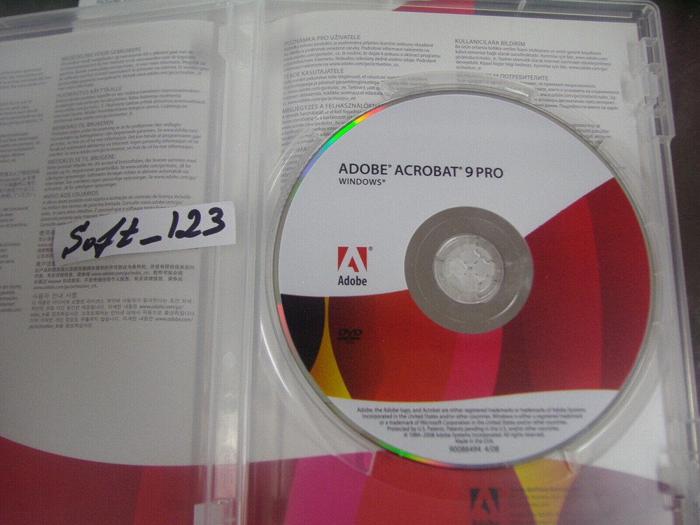 Adobe Acrobat 9 Pro Full for Windows PC Liceensed for 2 PCs =PERMANENT VERSION=