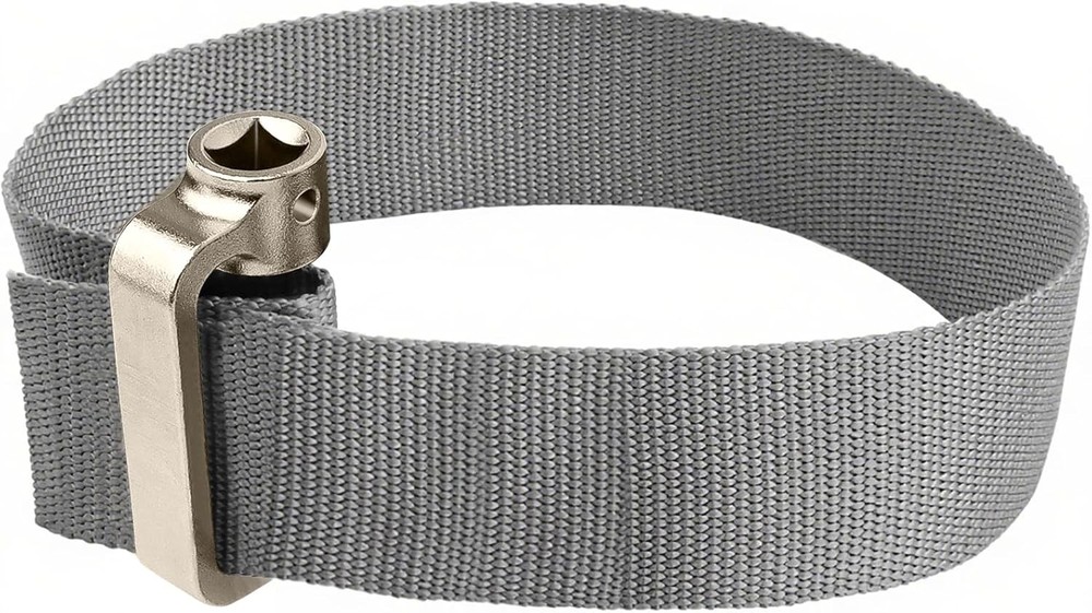 Durable Heavy Duty Oil Filter Strap Wrench - Adjustable Filter Removal Tool