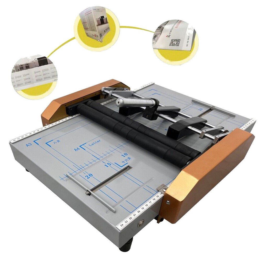 Electric A3 Booklet Maker Automatic Book Binder Folding Binding Machine 110V
