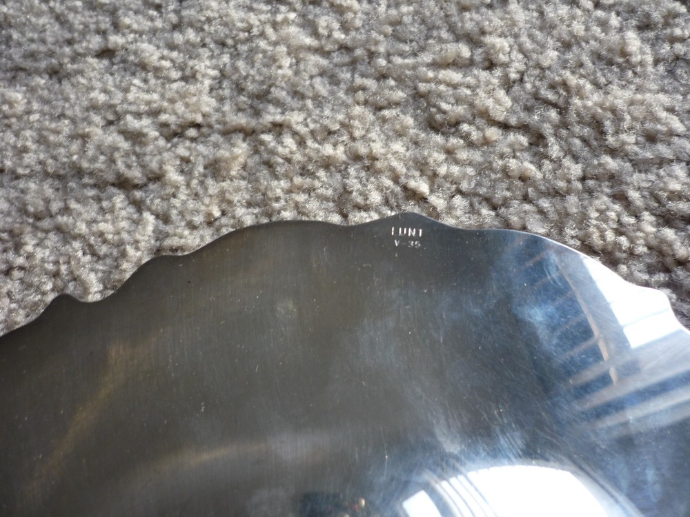 LUNT SILVERPLATE BON BON PLATE/ 'DELICACY' PATTERN