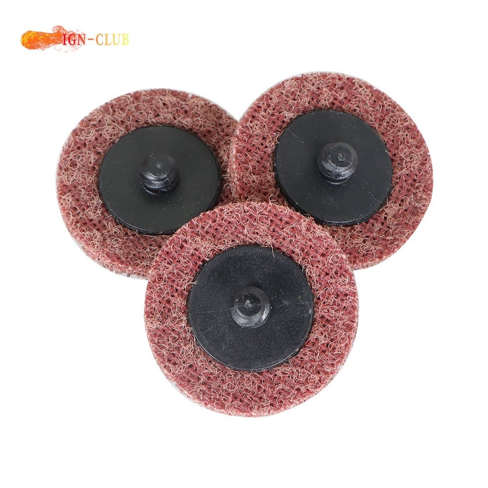 50Pcs × 2" Medium Surface Conditioning Discs Roll Lock Die Grinder Sanding Pads