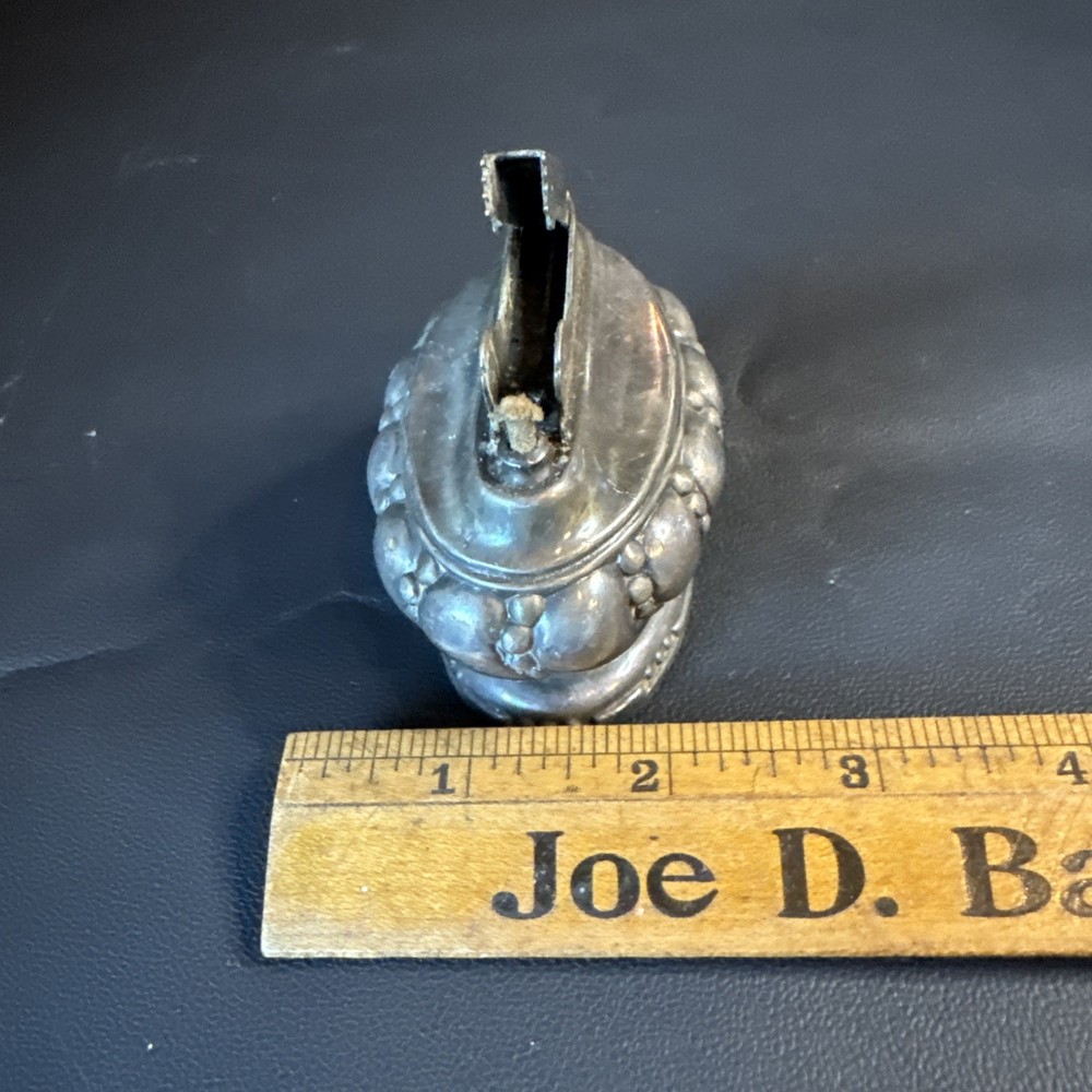 Vintage Ronson Crown Table Lighter Silverplate Art Deco