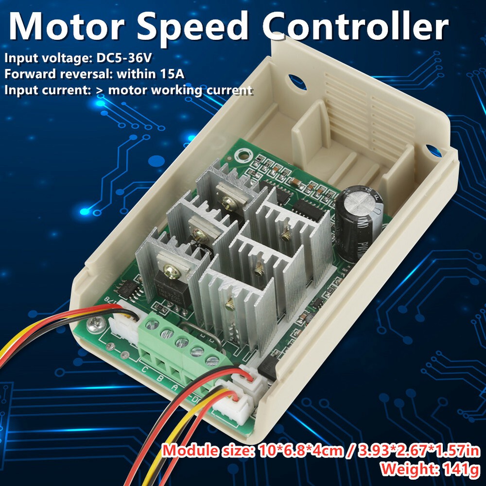 DC 5V-36V BLDC Three-Phase Sensorless Brushless Without Hall Motor Controller