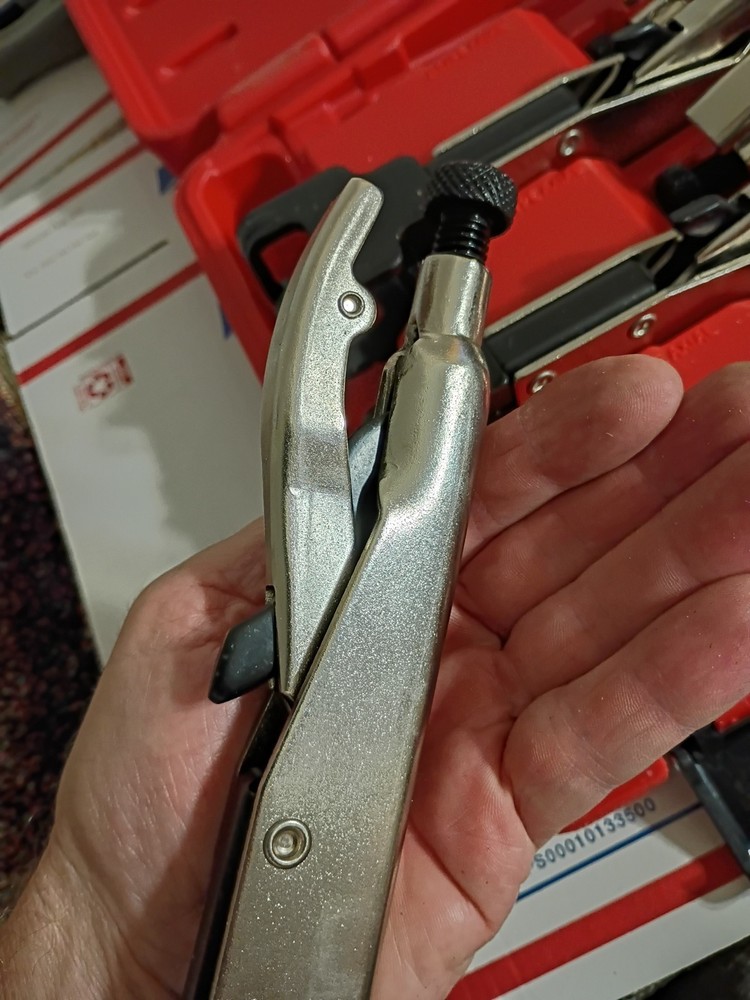 New! VIM Adjustable Side Lock Set Welding Pliers w/ Push Button Release 6 Pc