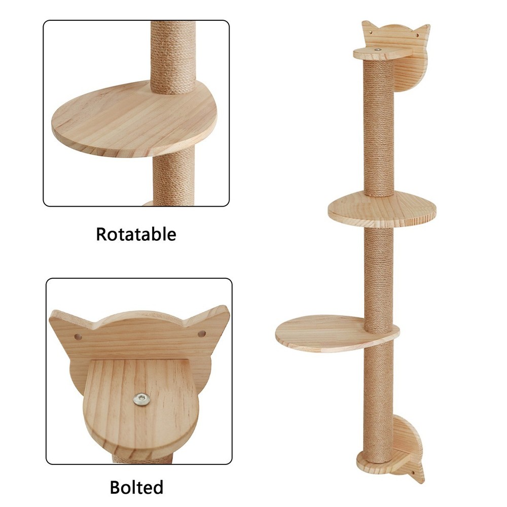 Cat Scratching Posts with 2 Perches Platforms Cat Tree Cat Tower Cat Climber