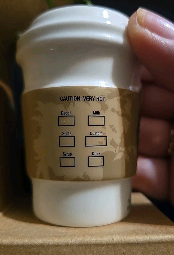 Starbucks Mini Cup Ornament 2008