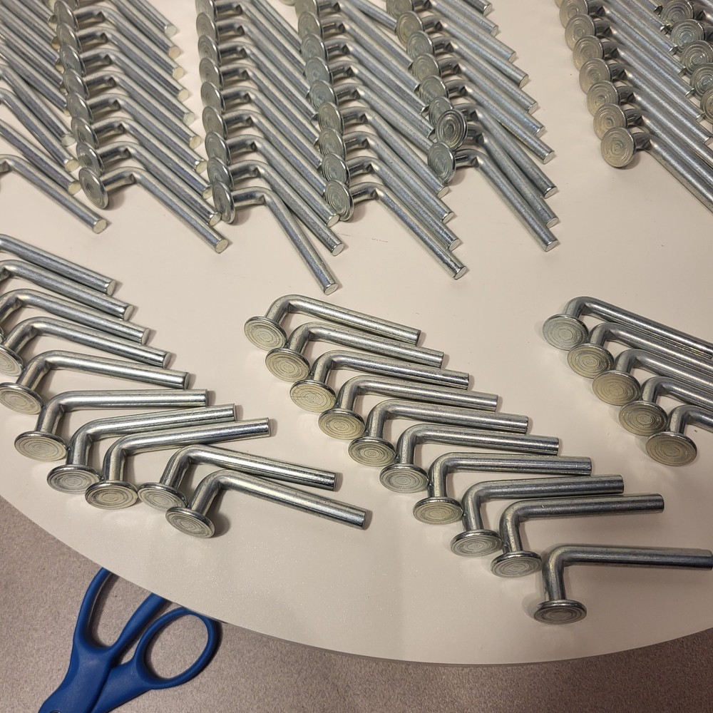 Universal Pallet Rack J Bolt Drop Pin, Pkg Qty 167