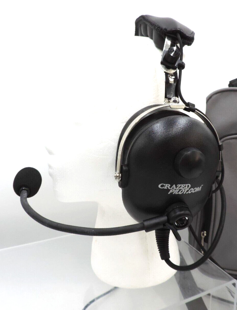 Crazed Pilot Black Flight Headset / Untested