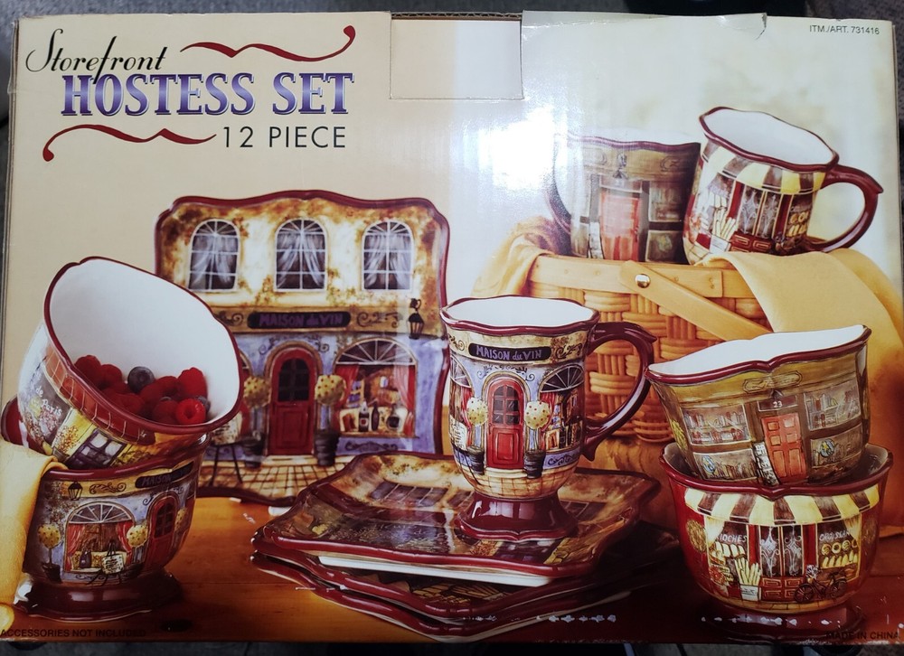 Storefront Hostess Set 12 Piece, Costco multi color