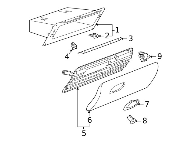 Genuine GM Instrument Panel Compartment Lamp 12450028