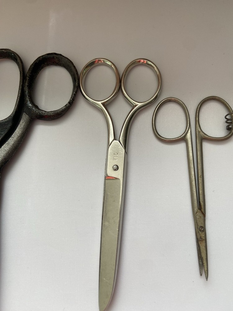 Set Of 5 Antique Scissors Plus Tool