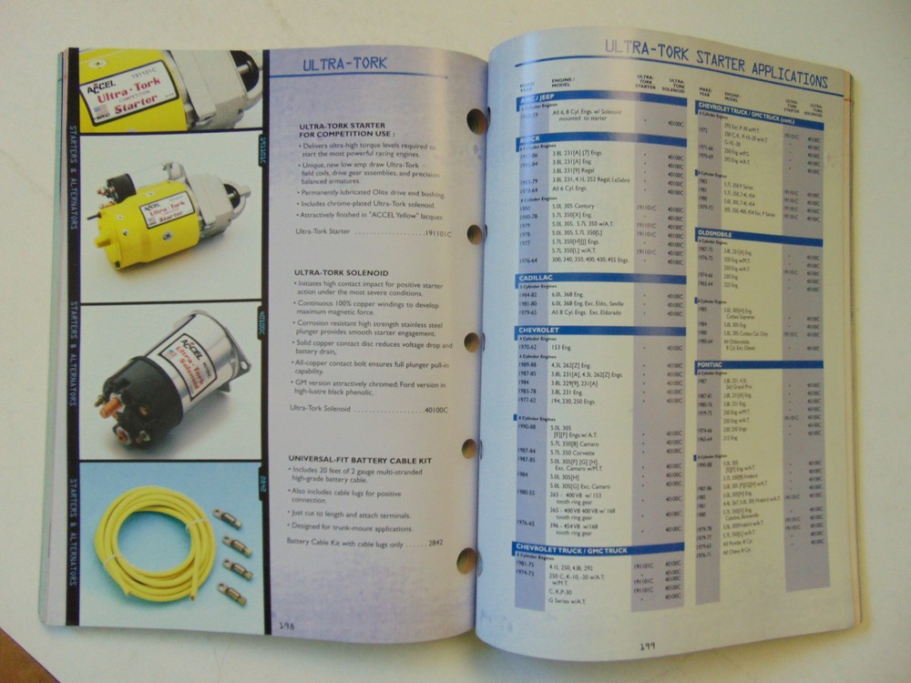 Vintage Original 1998 Accel Ignition and Accessories Catalog