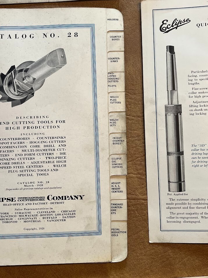 Eclipse Interchangeable High Production Tools Catalog 1928