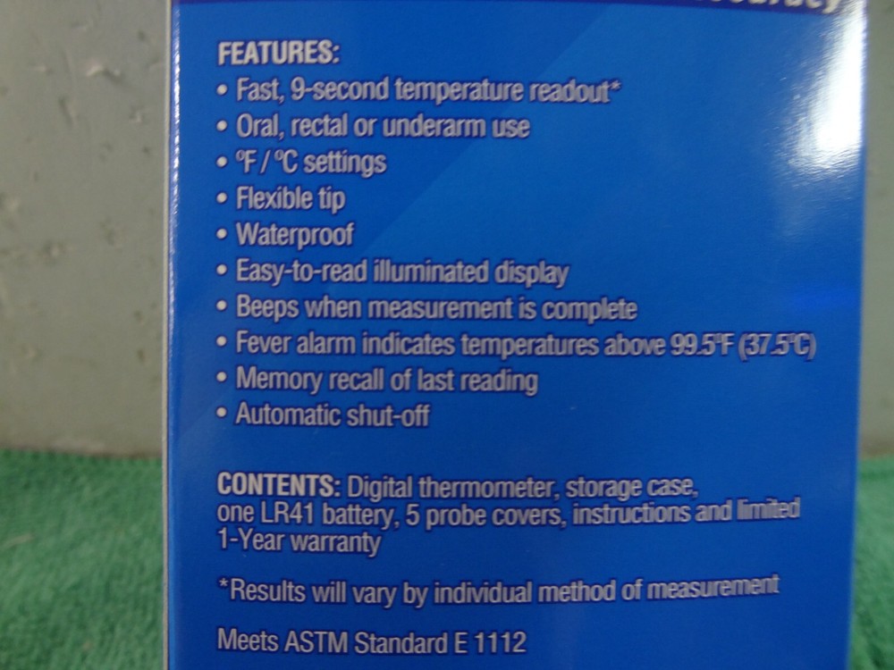 NEW CareOne 9 Second Digital Thermometer