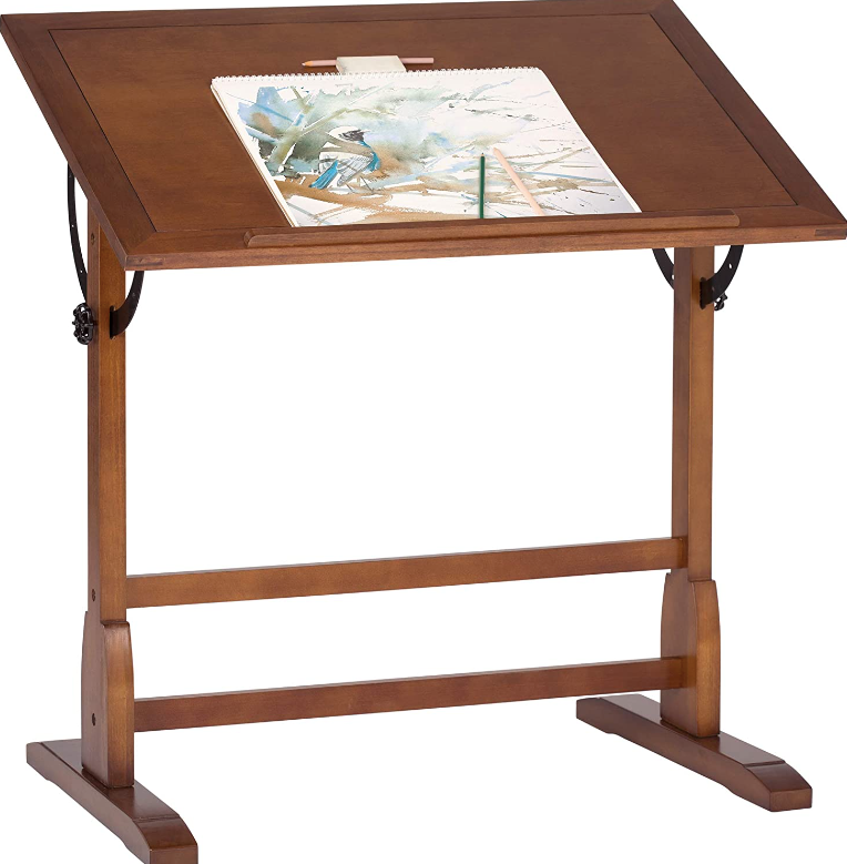 Drafting Table Adjustable Desk Art Drawing Board Surface Vintage Rustic Craft