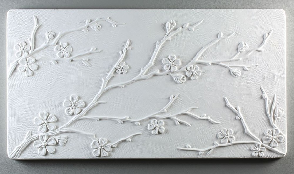 Cherry Blossom Texture Tile Glass Fusing Kiln Mold