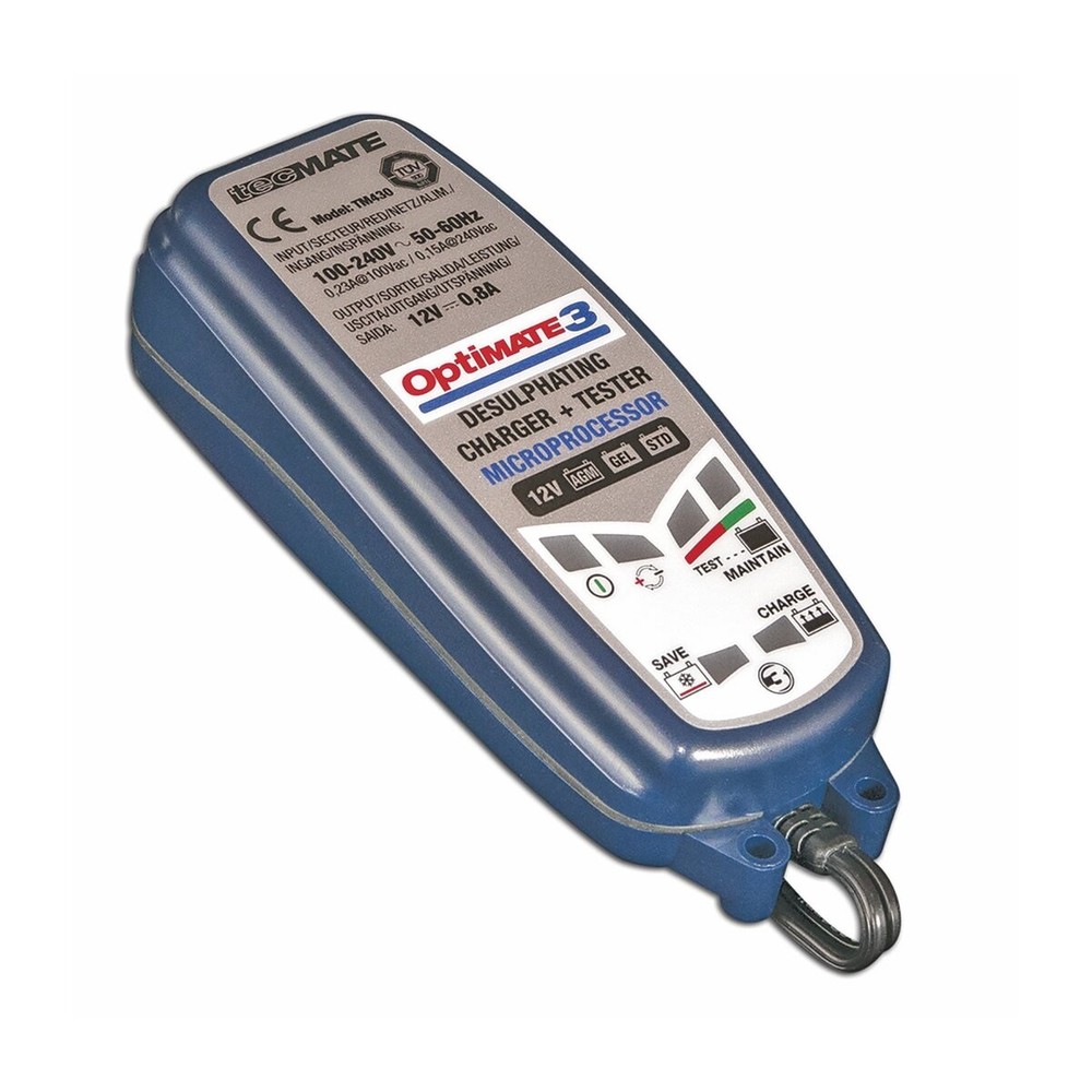 Tecmate Optimate 3 Complete 12V Battery Charger - TM-431