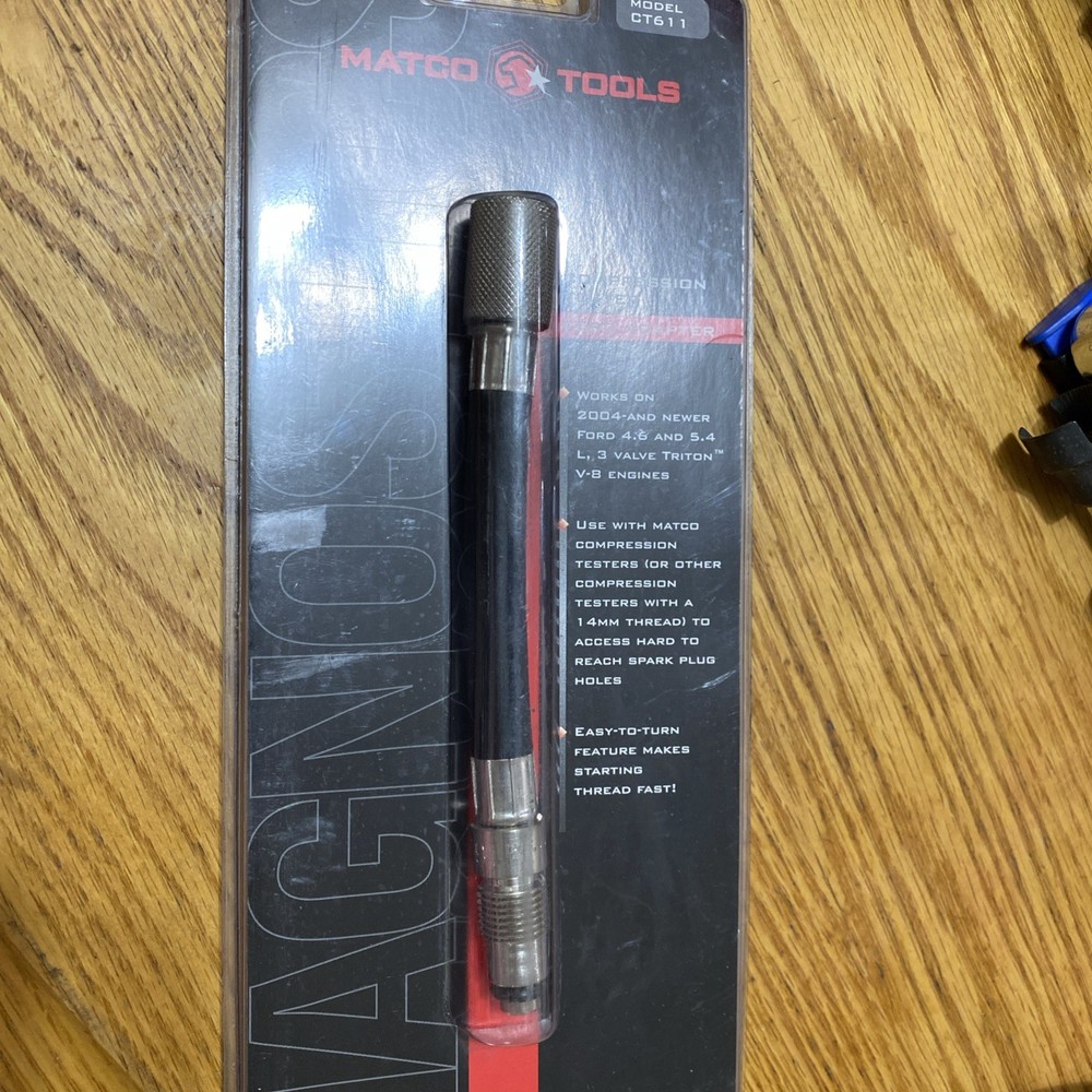 Matco Tools Ct611 Compression Tester Ford Adapter New