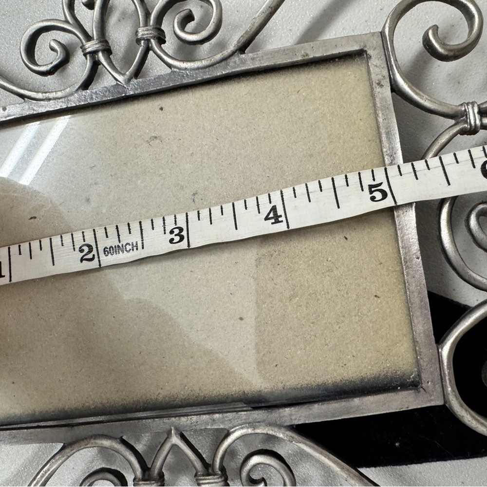 Silver Town Pewter Scroll Picture Frame Home Decor Glam