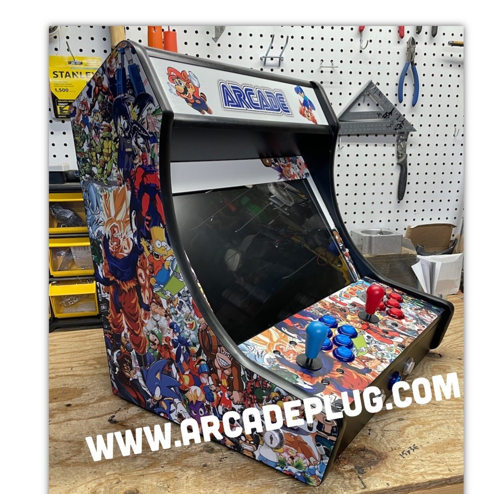 White Multicade Tabletop Bartop Arcade Cabinet Raspberry Pi 4 Build