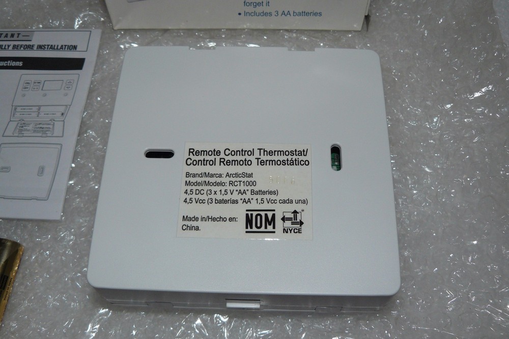 MASTERCOOL ADOBEAIR ARCTICSTAT RCT1000 REMOTE CONTROL THERMOSTAT NEW