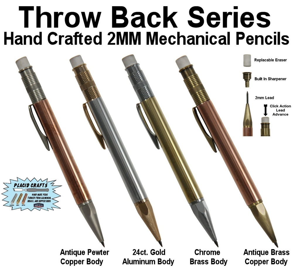 Throw Back Series 2mm Pencil Lead Refill Pack / 4 Tubes with 20 Leads