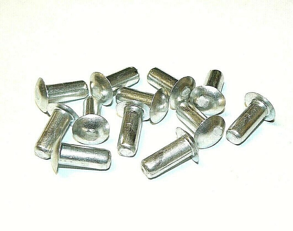 1/4" x 5/8" Mod. Brazier Head Solid Aluminum Rivet - 1100F - (SOFT) - 50 Pcs.