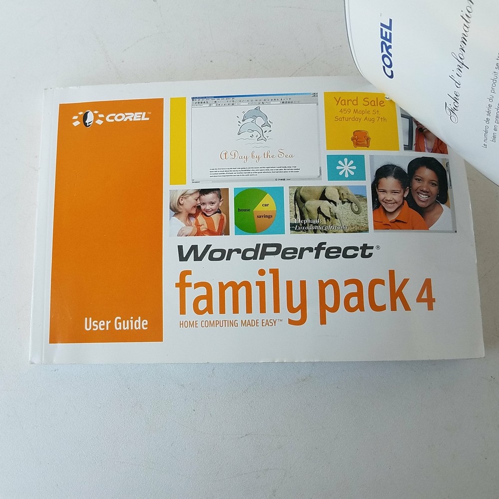 WordPerfect Family Pack 4 User Guide - Home Computing Made Easy