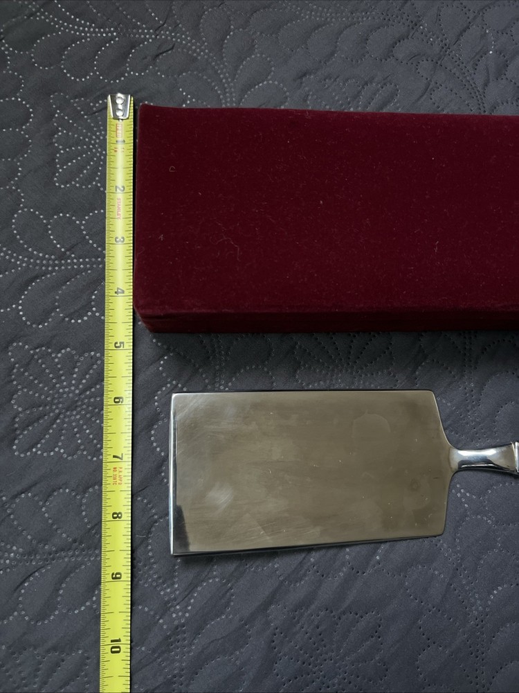 Silver Treasures By Godinger Silver Plate Cake Lasagna Server Red Storage Case