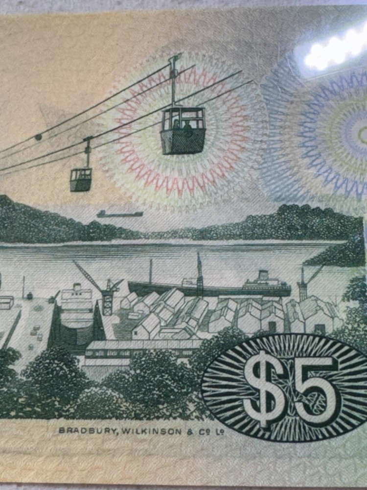 1976 Singapore 5 Dollar Banknote P# 10