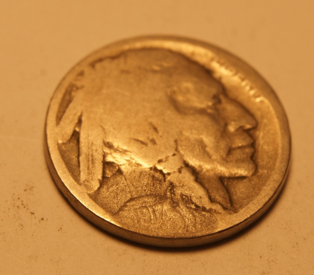 1917 D Buffalo Nickel 1 RESTORED