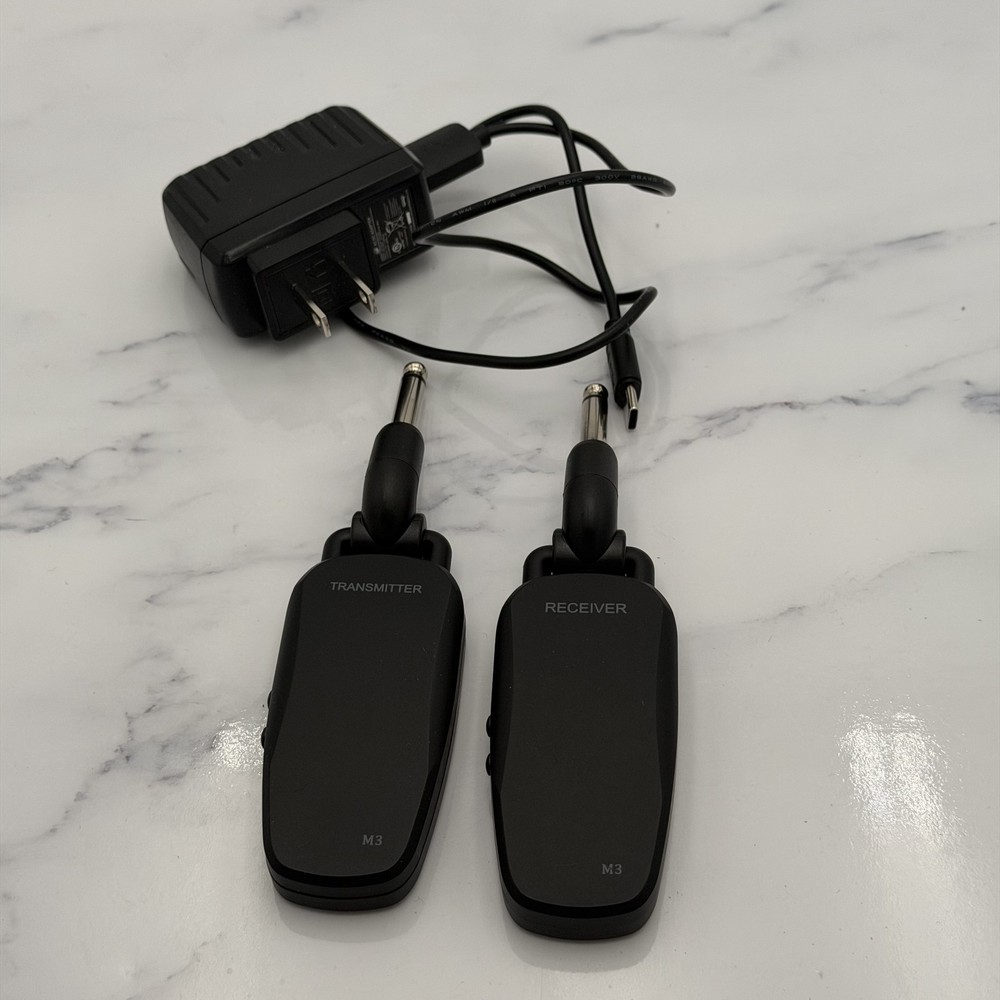 Wireless Guitar System Transmitter Receiver Set M3 Rechargeable Audio